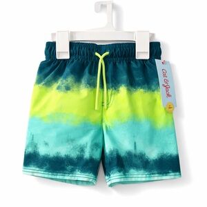 NWT Cat and Jack ombre toddler swim trunks